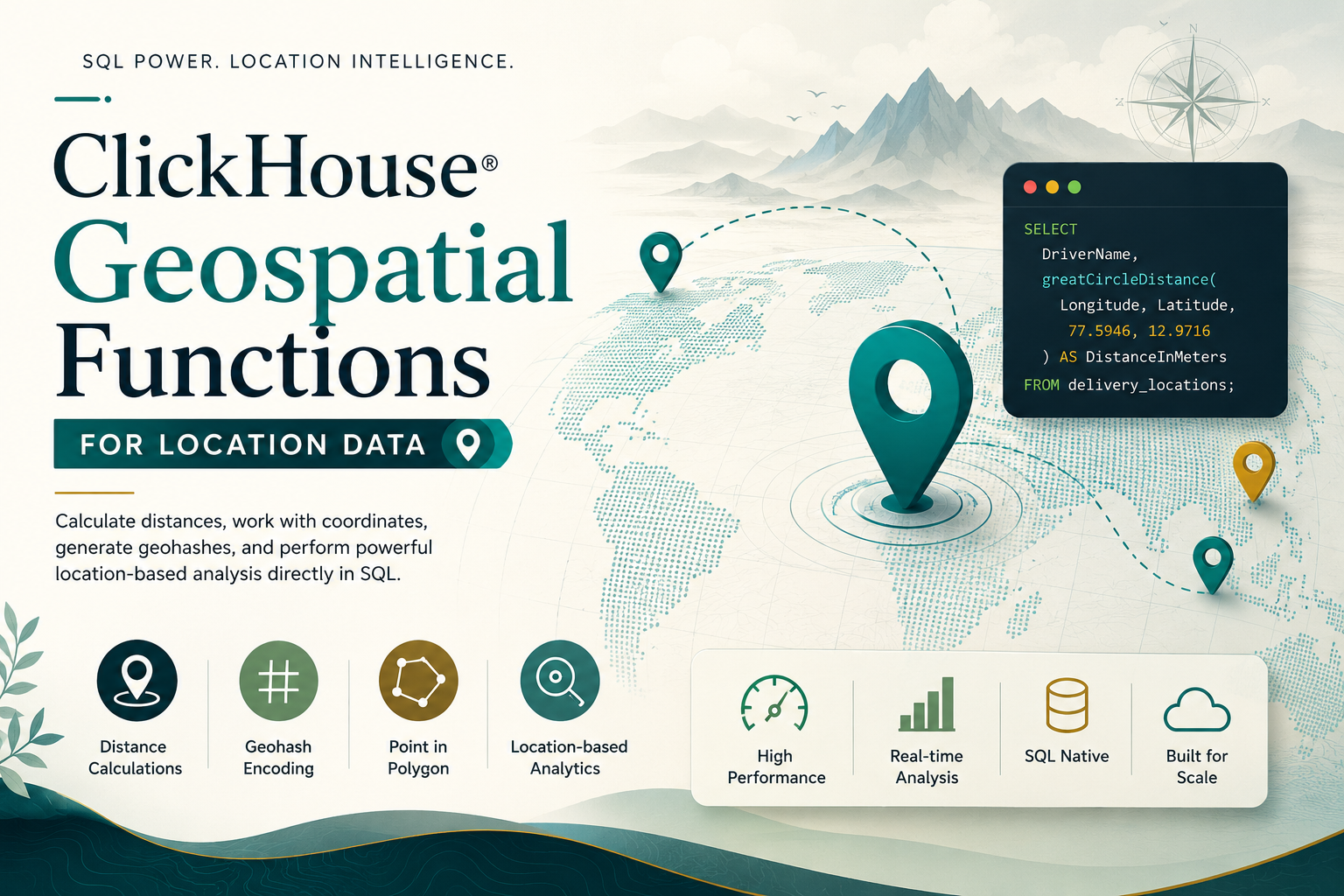 ClickHouse® Geospatial Functions for Location Data